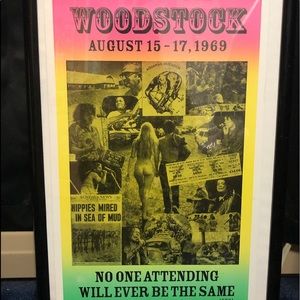 Woodstock 1969 Framed Poster